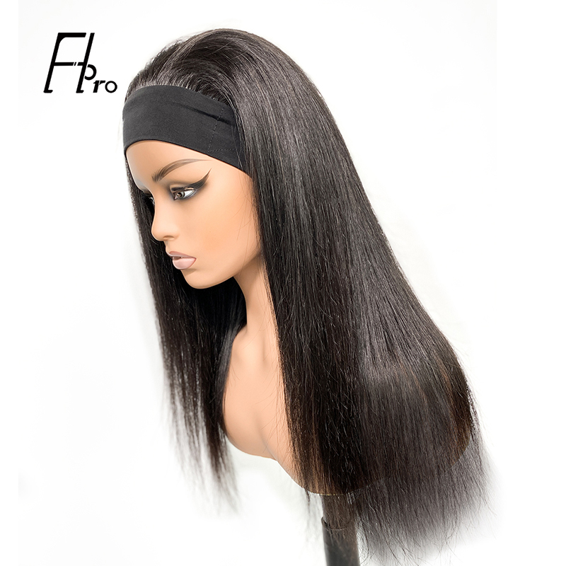 Super Grade Headband Wig Straight Virgin Hair In Stock Factory Supplier